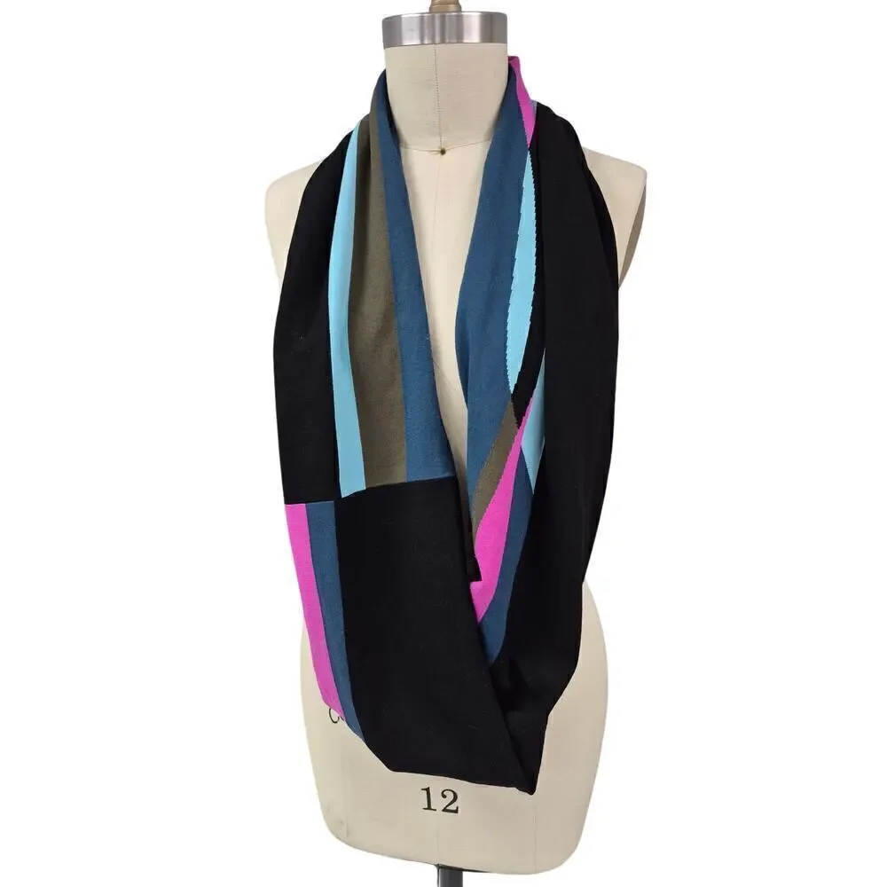 Carlisle Multicolor Poly Blend Infinity Twist Scarf Poly Viscose